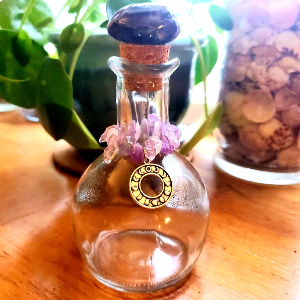 Amethyst Moon Water Glass Cruet
